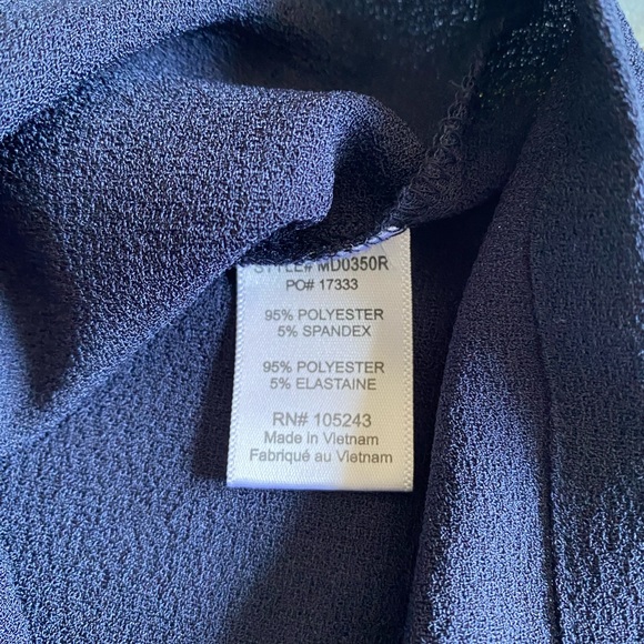 Navy blue colored wrap dress - size Xs - Picture 9 of 9